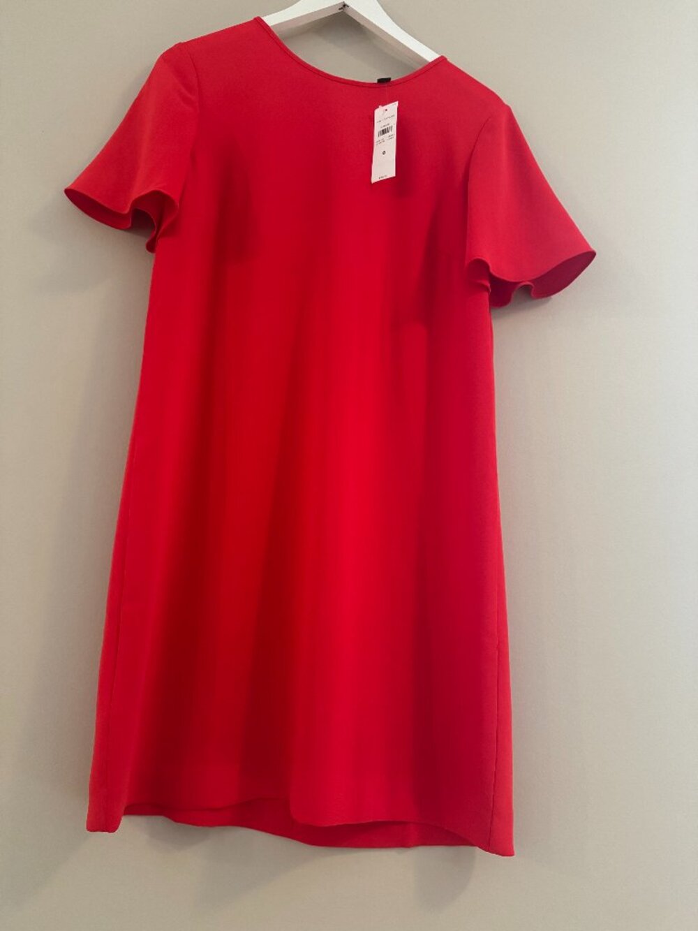Ann Taylor short sleeve Red/Orange Perfect Summer dress Size 6 NWT